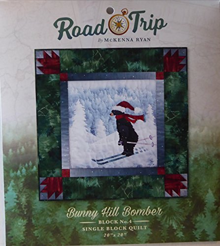 Road Trip~Bunny Hill Bomber Blk 4 McKenna Ryan~PreCut Applique Kit w/Fabric