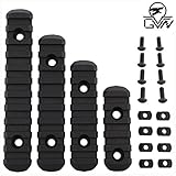 GVN M-Lok Polymer Rail Section 5,7,9,11 Slot Polymer Picatinny/Weaver Rail(4 Pieces Black) (Misc.)