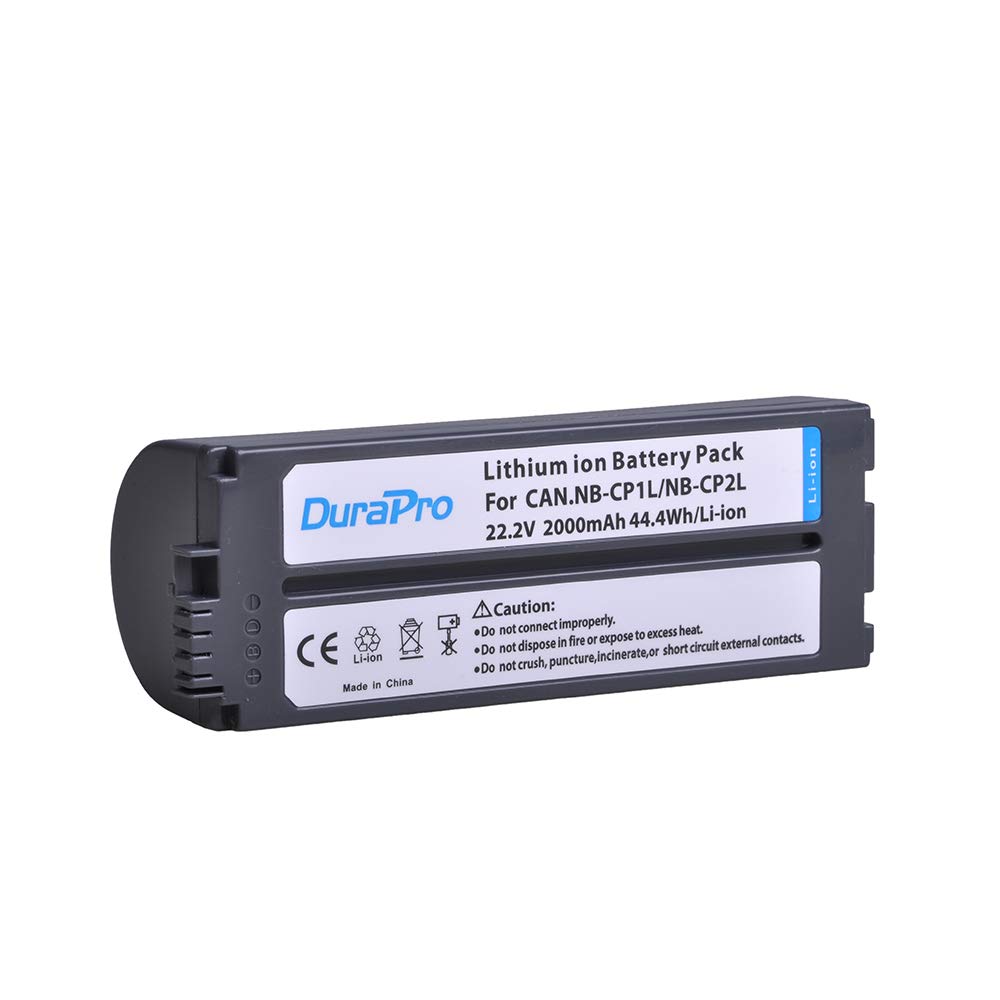 DuraPro 2000mAh NB-CP2L NB CP2L Battery for Canon NB-CP1L CP2L Canon Photo Printers SELPHY CP800, CP900, CP910, CP1200,CP100,CP1300