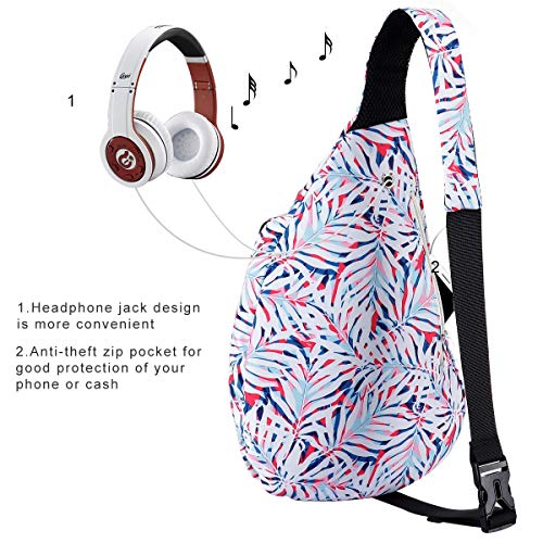 KAMO Sling Backpack - Rope Bag Crossbody Backpack Travel Multipurpose Daypacks for Men Women Lady Girl Teens