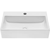 Swiss Madison SM-VS203 Claire 20" Rectangle Vessel Sink, Glossy White
