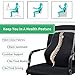 Fms Universal Memory Foam Lumbar Pillow Cushion Pillow with Removable Pillowcase, Best Present for Father