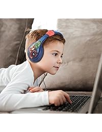 Auriculares juveniles para niños con función de limitación de volumen integrada. Niño 1 Avengers