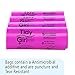 Envision TGUF TidyGirl Feminine Hygiene Disposal Bag Refills, Antimicrobial Additive, Odor Control, 30% Recycled Content, Pink (Pack of 600)