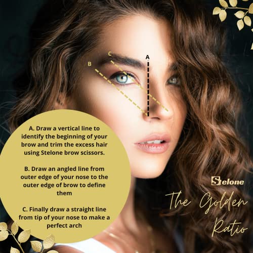 Stelone Professional Grooming Scissors Eyebrow Scissors Small