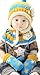 Infant Toddlers Fashion Knitted Plush Wool Hat Scarf Mitten Set