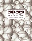2019 - 2020 Academic Year Weekly Monthly Planner: Baseball Themed Design - Full Academic 12 Month 53 Week Back To School Notebook Calendar With ... Academic 2019 to 2020 53 Weeks Series) by Perfect Your Day Planners