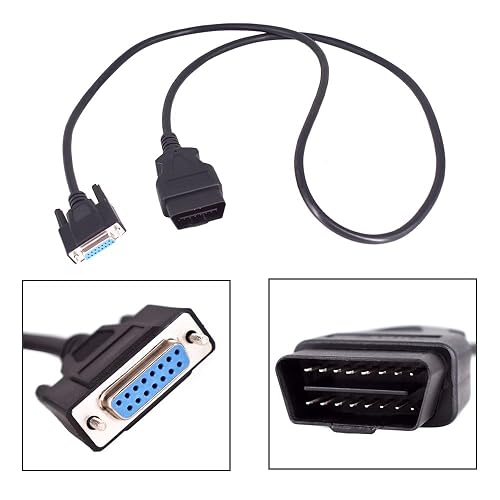 Main OBD2 Cable Test Diagnostic Connector Adapter Cable Replacement For Launch Crp123 Crp129