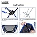 HASLE OUTFITTERS Camping Chairs, Ultralight Chairs, Moon Leisure Chair, Folding Camping Chair Travel, Picnic, Beach, Fishing