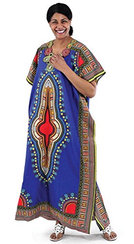 Decorated Traditional African Print Caftan Kaftan - Available in Many Colors