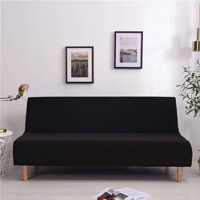 SLOUD Sin Brazos Funda de sofá, Fundas de Color sólido, Plegable