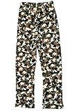 Prince of Sleep Plush Pajama Pants - Fleece PJs for Boys, Camouflage, Boys' 8
