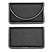 Blulu 2 Pieces PU Leather Business Card Cases Card Holder Wallet Name Card Case with Magnetic Shut for Men and Women (Coffee and Black)