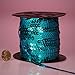PEPPERLONELY Brand 80 Yard/Roll Metallic Flat Sequin Trim, Dark Turquoise