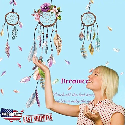 Removable Vinyl Wall Decal dream catcher living room girls baby room quote Stickers Home Room DIY Home Decor