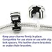 RUBYCA 40pcs Mix Lot of Silver Color Clip Lock Stopper Clasp Beads DIY fit European Charm Bracelet