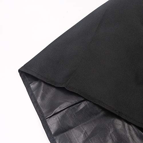Quable Window Air Conditioner Cover, Sturdy AC Window Unit Covers,Bottom Covered, Small/Medium/Large. (Black, 27.5" W x 19.5" H x 23" D) - Thumbnail 2