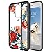 Skmy LG Aristo 3/Tribute Empire/LG Tribute Dynasty/LG Aristo 2 Case, LG Zone 4/LG K8 2018/ LG Fortune 2 Case, Shockproof Hard PC+ TPU Bumper Case Scratch-Resistant Cover for LG X210MA - Rose Flower