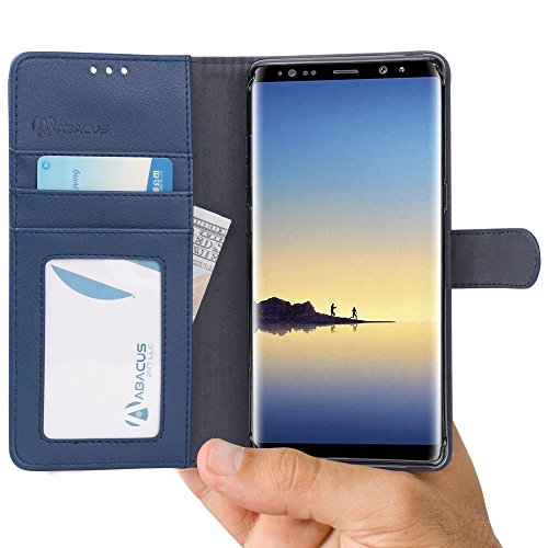 Abacus24-7 samsung galaxy note 8 case, leather wallet w…