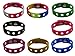 diasstro 8 Pcs 8 Colors Kids Adjustable Silicone Wristband Bracelet For Fit Jibbitz Croc Shoe Charms