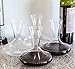 Lily's Home Individual Glass Wine Decanters, Miniature Personal Size Carafes Ideal for Dinner Parties and Wine Tastings, Makes Wonderful Gift - Set of 4