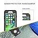 iPhone 7 Defender Case (Case Only) MAET Heavy Duty Case Built-in Screen Protector Rugged Rubber Case Compatible iPhone 7&iPhone 8 - Black - Bulk Packaging