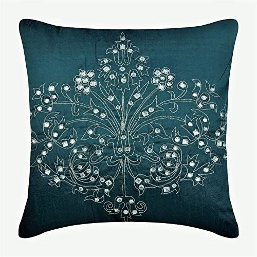 Amazon Com The Homecentric Handmade Teal Blue Euro Shams 26x26