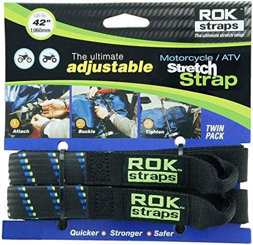 OXFORD ROK Straps HD 25mm Adj Black + Blue/Green ROK001, Black, Blue, Green, 12millimeter
