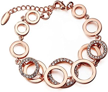 New Jewelry Fashion Jewelry Fashion Europe and America Women Bracelet Geometric Metal Circle Jewelry Women's Bracelets,Sauce