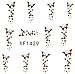 LKE® 48 Design 3D Design Nail Art Sticker Tip Decal Manicure/ Water Nail Art Decal / Tattoo / Sticker （30 sheets）