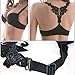 Women's Front Closure Lace Racerback Push up Bra (34B)