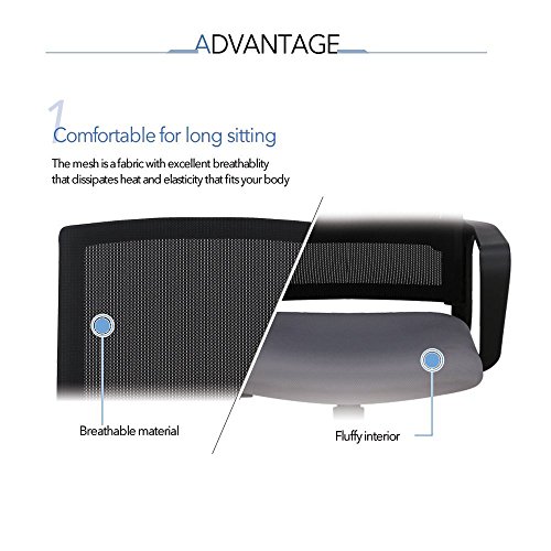 image for Office Chair Conference Room Chair Desk Task Computer Mesh Home Chair 