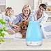 Aromatherapy Essential Oil Diffuser - 300 ML Portable Ultrasonic Aroma Humidifier with 7 Color Changing LED Lamps, Mist Mode Adjustment and Water-less Auto Shut-off Function