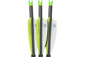 Lumenok Lumen-Arrow 20-Inch Carbon Bolts with Capture Nock (3-Pack), Green