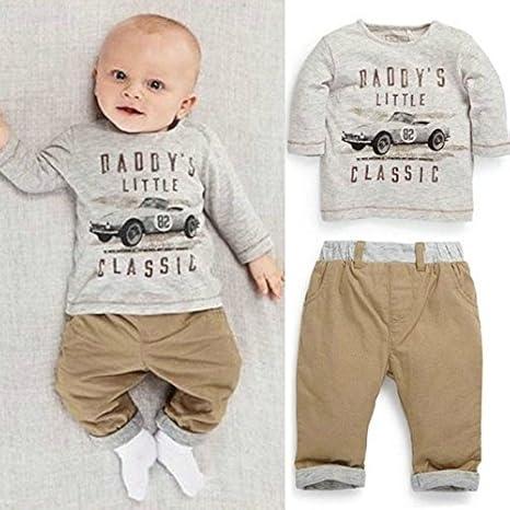 Amazon Xzqiang女の子クール車幼児服セットベビー少年2セット服装トップtシャツ パンツ服グレー1 2 Years 枕 抱き枕 オンライン通販