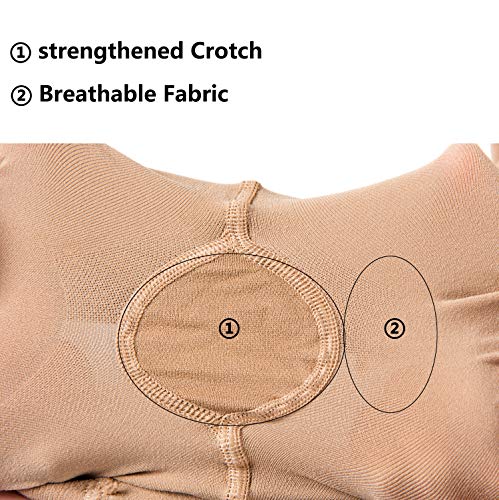 MOLLDAN Girls' Dance Ballet Tights for Women Pro Ultra Soft Convertible Transition Tight(Toddler/Little Kids/Adult/Student/Big Kid)(1P XL Skin) - Thumbnail 6