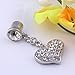 Caetle (TM) 1p Clear Crystal Heart Dangle Anti Dust Plug Stopper for Iphone Cell Phone