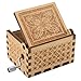 RUYE You are My Sunshine Music Box Wood Personalizable Music Box, Laser Engraved Vintage Wooden Sunshine Musical Box Gifts for Birthday/Christmas Sunshine (Give a Girlfriend, Small)