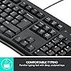 Logitech MK120 Wired Keyboard and Mouse Combo for Windows, Optical Wired Mouse, Full-Size Keyboard, USB Plug-and-Play…