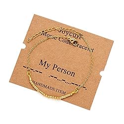 Morse Code Bracelets for Women My Person Girlfriend