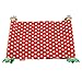Alfie Pet by Petoga Couture - Barret Hanging Platform for Small Animals Like Guinea Pig and Rabbit - Pattern: Red Dot, Size: L