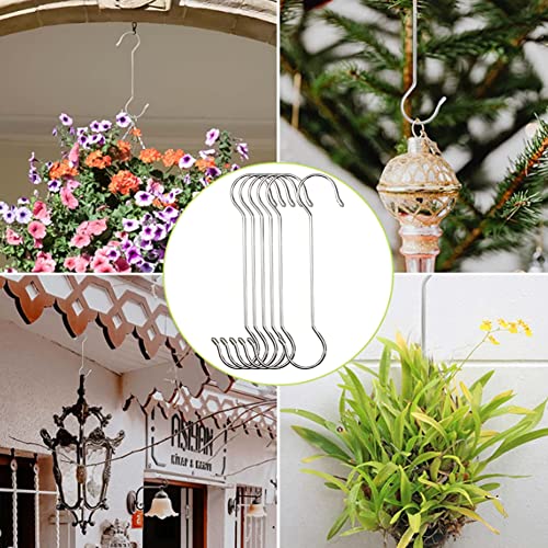 K Y KANGYUN 6 Pack 16 inch Extra Large S Hooks Heavy Duty Plant Hanging