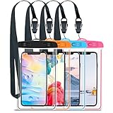 GLOUE Waterproof Case Universal Waterproof Phone Bag Pouch Drg Bag for iPhone Xs Max/XS/XR/X/8, Galaxy S9/S9P/S8/Note 9/8, Google/HTC up to 6.5