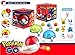 FAVTOY ISLAND Pokeball Catapult Marble Shooter with Five Element Pokemon Launchable Pokeballs and One Piece Random Evil Pokemon