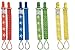 4 PACIFIER CLIP HOLDER SET By Elefuntot | Stylish Binky Clip Keeps Dummy Sanitary Secure & Safe From Falling, Chevron & Starfish Design, Unique Gift, Guaranteed