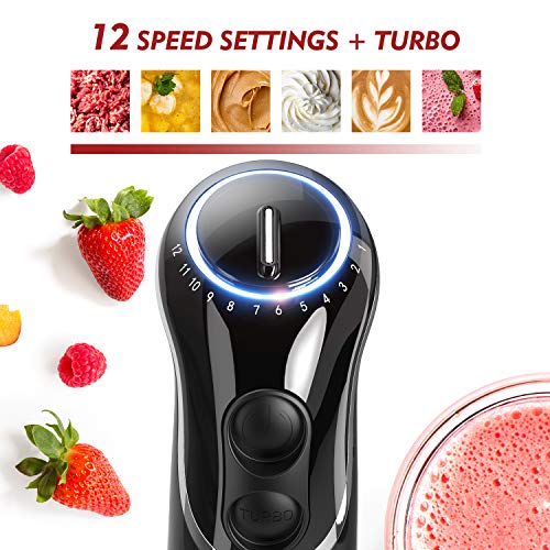 KOIOS 800W Immersion Hand Blender (3 in 1 Black) Pricepulse