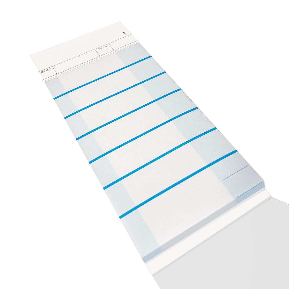 BM BeMore Mod 513/2, 0100423, Restaurant 7 Coupons, 25+25 Sheets, Size 10 cm x 22.5 cm, Pack of 5