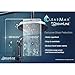 DreamLine Mirage-X 55 - 59 inch W x 58 inch H Frameless Sliding Tub Door in Brushed Nickel - Left Wall Installation