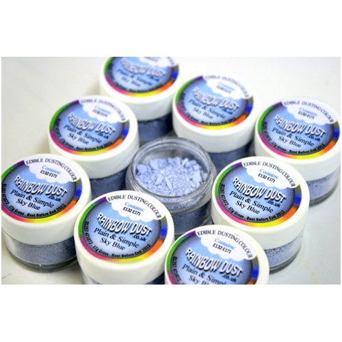 Rainbow DustPlain & Simple - Sky Blue Edible Silk by Classikool®
