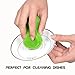Silicone Kitchen Dish Sponge by SASE (4 Pack!), Washing Scrubber, Antibacterial Food-Grade Dishwasher Friendly, Wash Fruits and Vegetables.